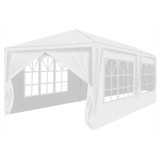 Cumpara ieftin Cort Pavilion 3x6 m cu Pereti Laterali si Ferestre pentru Petrecere, Evenimente, Curte sau Gradina, Culoare Alb