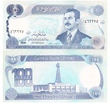 Irak 100 Dinars 1994 P-84 Saddam Hussein aUNC