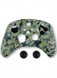 Husa Din Silicon Pentru Controller Si Protectie Pentru Butoane Spartan Gear S Verde Camuflaj XBOX SERIES X