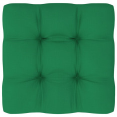 Pernă pentru canapea din paleți, verde, 58 x 58 x 10 cm