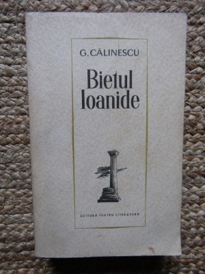 G CALINESCU - BIETUL IOANIDE foto