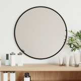 Oglinda de perete rotunda, negru, &Oslash; 40 cm GartenMobel Dekor, vidaXL