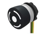 Comutator Siguranță EAO 22mm 2 NC Negru Fără Poz. Stab.