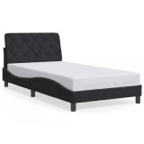 Cumpara ieftin Cadru de pat fara saltea, negru, 100x200 cm, catifea