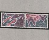 Taaf 1975 - Colonii franceze , Spatiu , Rachete meteorologice colaborare Franceza- Sovietica , 2 valori dantelate , MNH ,Mi.96-97, Protectia mediului, Nestampilat