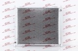 Radiator Renault Twingo 98-07, motor: 1.2, radiator without condenser, 433x388x16, SRLine, miez si rezervor din aluminiu brazat, 8200711800