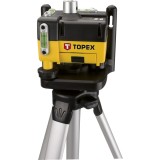 Nivela laser rotativa Topex cu trepied, raza 30 m pentru uz casnic