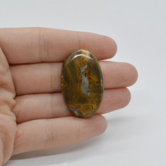 Cabochon jasp coffee 36x27x7mm c2