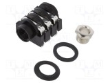 Conector Jack 6,3mm Soclu Mamă Stereo cu &Icirc;ntrerupător Triplu AMPHENOL