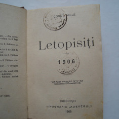 Letopisiti 1906 - Constantin Mille (1908)