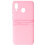 Husa Samsung Galaxy A20, TPU Matte, Rosu, Protectie Telefon