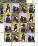 WWF ANGOLA 2004 Maimute ANGOLAN COLOBUS-Coala cu 4 serii de cate 4 timbre MNH, Nestampilat