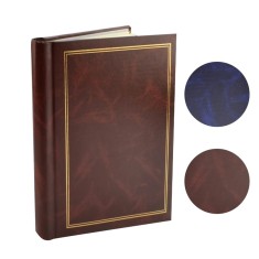 Album foto Clasic, 10 file autoadezive, tip carte, spatiu notite, format 9x13, 10x15, pagini cartonate, dimensiune 25x29 cm - Albastru