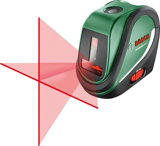 Nivela laser cu linii BOSCH UniversalLevel 2 , precizie 0,5 mm m,unghi de deschidere 120 , fara stativ
