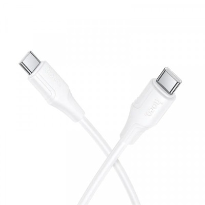 Cablu Date si Incarcare USB-C - USB-C HOCO X124, 60W, 1m, Alb foto