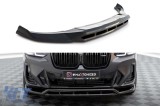 Spoiler Maxton Design potrivit pentru bara frontala a BMW X3 cu pachet M G01 dupa 2021, lac negru Performance AutoTuning
