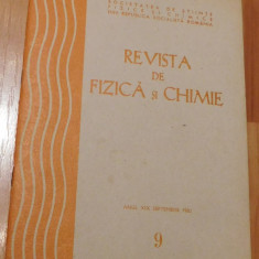 Revista de fizica si chimie Nr. 9 din 1982