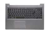 Carcasa superioara cu tastatura palmrest Laptop, Lenovo, Ideapad 310-15IKB Type 80TV, iluminata, argintie, layout US