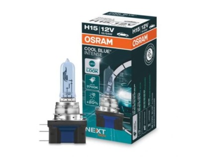 Bec H15 OSRAM 64176CBN 12V; 15/55W; COOL BLUE INTENSE (NextGen); cu pana 100% mai multa lumina; albastru; PGJ23t-1; Omologare: ECE; pana la 100 h; Fa foto
