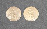 One Penny 1913 + 1919