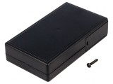 Carcasă Universală ABS Neagră 62.5mm x 108.5mm x 24.8mm, MASZCZYK