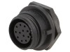 Conector Circular Mama BULGIN 12 Pini IP68 Montare Panou Poliamida Soclu