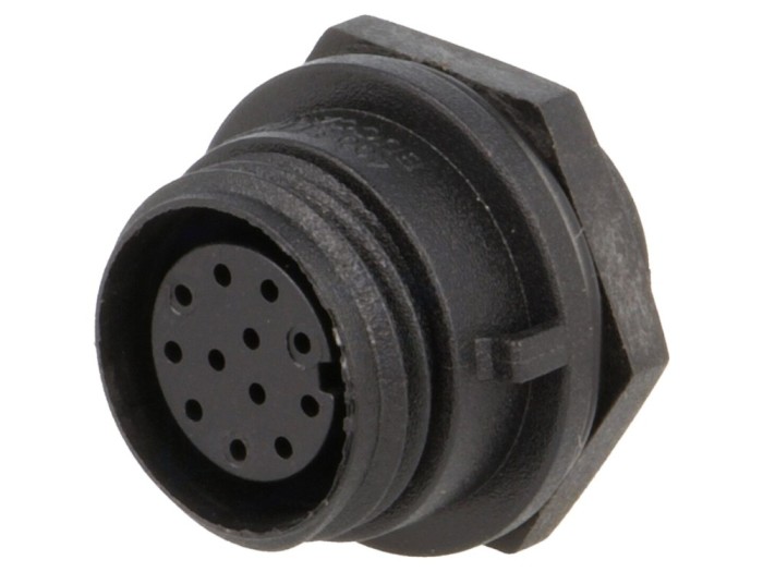 Conector circular mamă 12 pini IP68