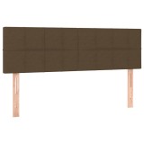 Cumpara ieftin Tablii de pat, maro inchis, 144x5x78/88 cm, textil