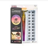 Gene False Autoadezive, Kiss, Impress Falsies Natural Volume, Aplicare Rapidă Fără Adeziv, Volum Natural Gene, 20 buc