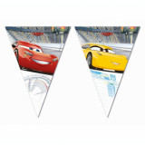 Ghirlanda petrecere din 9 stegulete model masinute (Cars 3) 2.3M