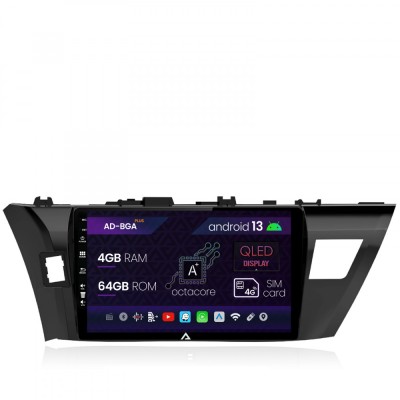 Navigatie Toyota Corolla (2012-2016), Android 13, A-Octacore 4GB RAM + 64GB ROM, 10.1 Inch - AD-BGA10004+AD-BGRKIT058 foto