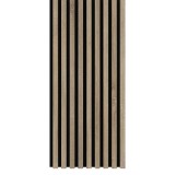 Riflaj MDF decorativ LDA PREMIUM de tip Panou Acustic, Stejar SONOMA, 260x40 cm Household NewTrend