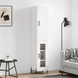 VidaXL Dulap &icirc;nalt, alb, 34,5x34x180 cm, lemn prelucrat