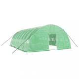 Cumpara ieftin Sera cu cadru din otel, verde, 48 m&sup2;, 8x6x2,85 m