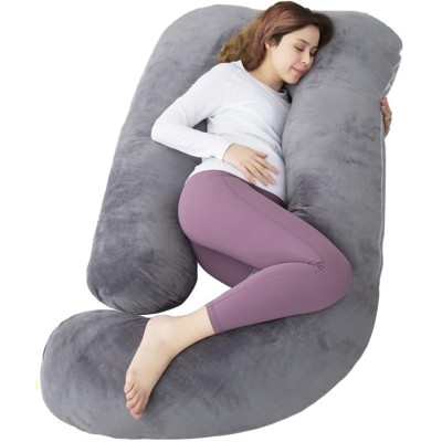 Perna Gravide si Alaptare 3 in 1 Linomag&amp;reg;, Multifunctionala, Sustinere pentru Burta, Spate, Solduri, Picioare, Bebelus, Relaxare, Husa detasabila, Gri foto