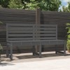 VidaXL Bancă de grădină, gri, 157,5 cm, lemn masiv de pin 824041