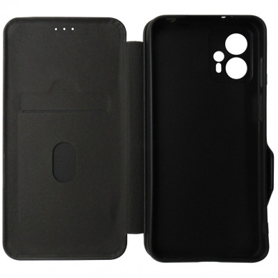 Husa tip carte cu stand Techsuit neagra pentru Motorola Moto G13, G23, G53 foto