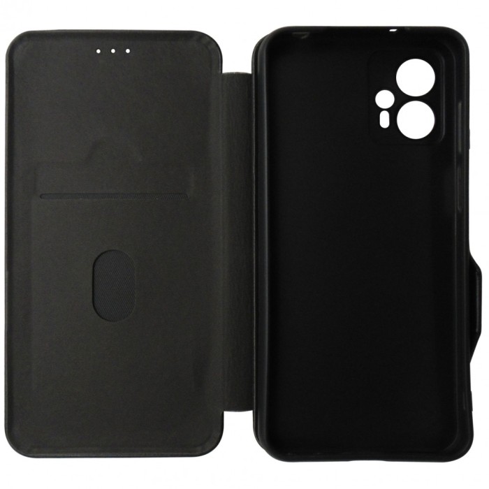 Husa tip carte cu stand Techsuit neagra pentru Motorola Moto G13, G23, G53