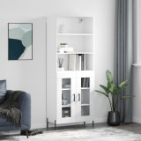 vidaXL Dulap &icirc;nalt, alb, 69,5x34x180 cm, lemn compozit
