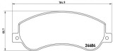 Set placute frana fata BREMBO P85115