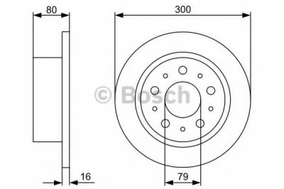 Disc frana FIAT DUCATO platou / sasiu (250, 290) (2006 - 2016) BOSCH 0 986 479 317 foto