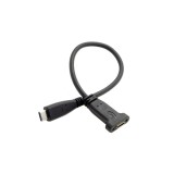 Cablu de prelungire USB-C USB 3.1 Gen2 10Gbps mascul-femur cu orificiu de montaj &icirc;n panou &ndash; 0.2m
