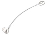Cablu de asigurare ELESA+GANTER, Oțel Inoxidabil, PVC, 200mm, Carcasa Transparenta