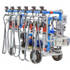 Instalație Muls Vaci Mobilă 6 Posturi Kurtsan, Pulsatoare Electronice, Pompa Vacuum Ulei, Cadou Perii
