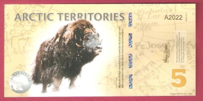 TERITORIUL ARCTIC 5 DOLLARS / 2022. foto