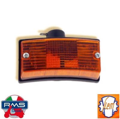 Semnalizare fata stanga portocalie LML Star / Deluxe - Vespa P - Vespa PX 80 E - PX 100 E - PX 125 E - PX 150 E - PX 200 E (Siem) foto