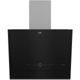Hota incorporabila decorativa Beko BHCA67841BBHSI, Putere de absorbtie 850 mc/h, Hob2Hood connectivity, Iluminare LED, Control touch, Auto Shut-Down,