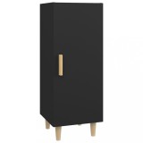 Cumpara ieftin Servanta, negru, 34,5x34x90 cm, lemn compozit