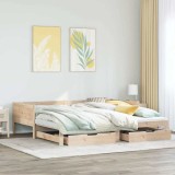 Cumpara ieftin Pat de zi cu extensie și sertare fără saltea, 80x200 cm