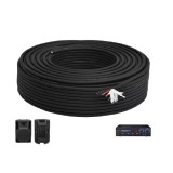 Rola 100m Cablu Audio Profesional Rotund 2x2,5mm2 cu Bumbac 8mm 10A013 XXM